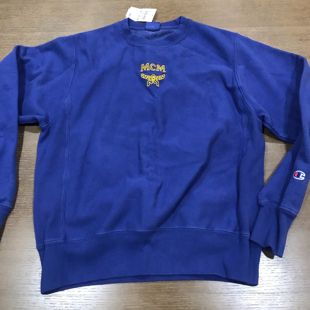 Mcm x champion crewneck sweatshirt